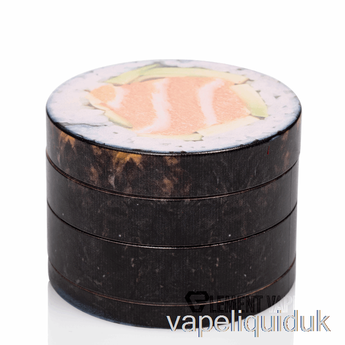 V Syndicate 2.5inch 4-Piece SharpShred Dine-in Grinder Sushi Roll Vape Liquid